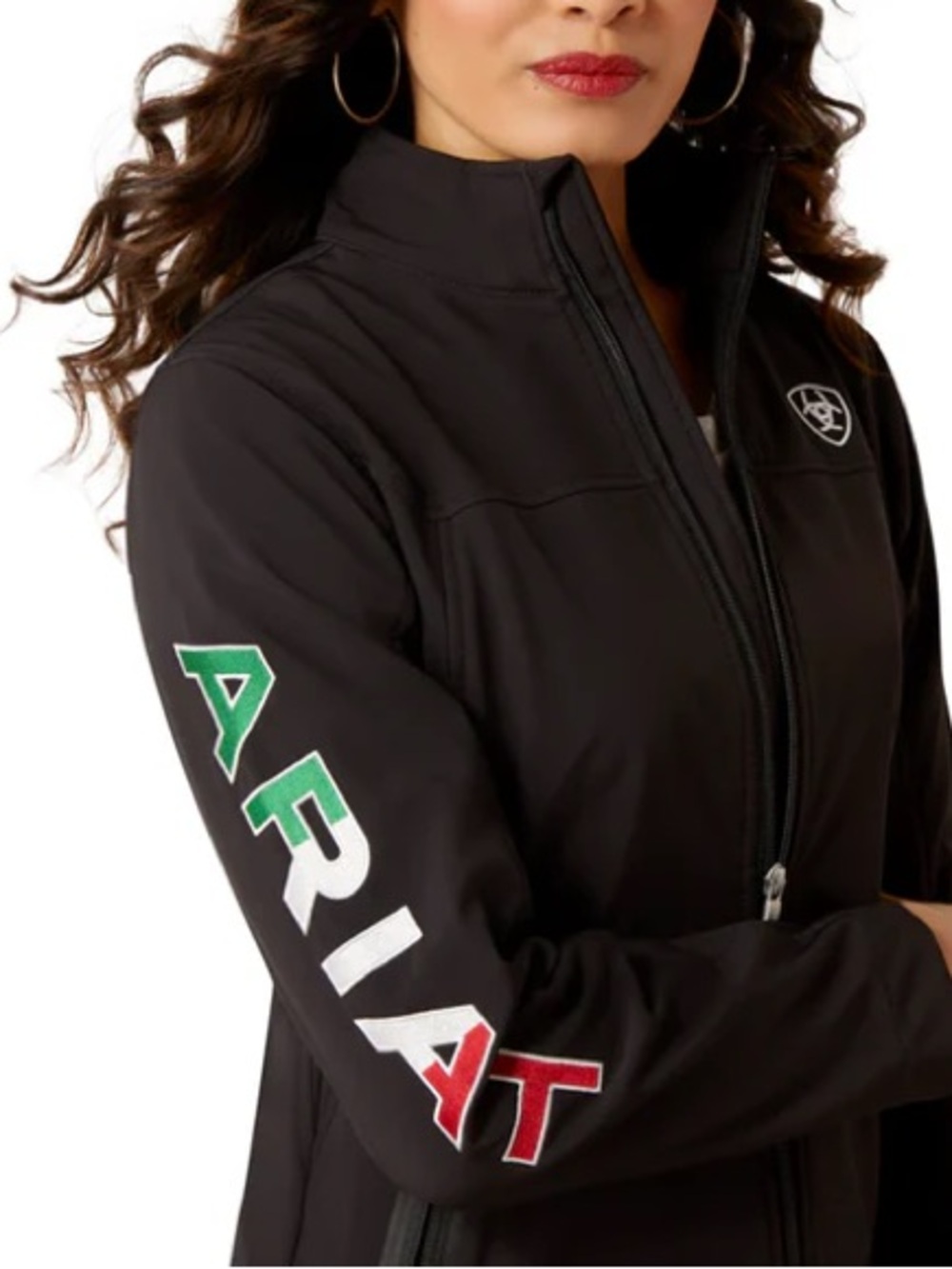 Ariat Women’s Team Softshell Mexico Black Jacket Sz XL